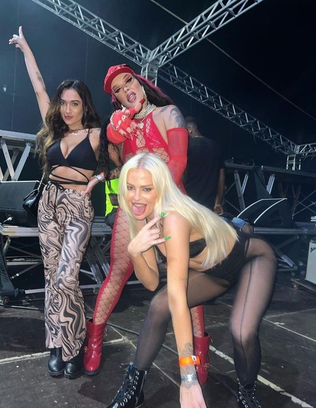 Gabi Melim, Luisa Sonza e Gloria Groove no Rep Festival (Foto: Reprodução/ Instagram)