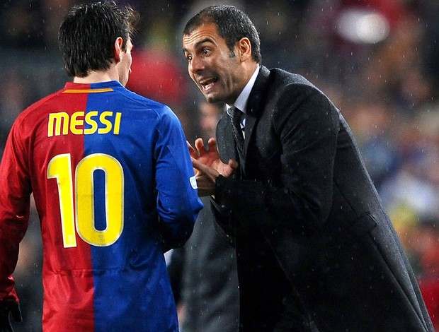 Messi e Guardiola, Barcelona (Foto: Getty Images)