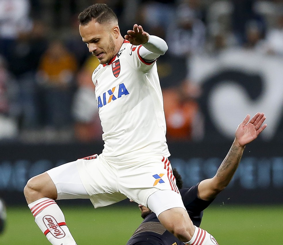 Ren&ecirc; durante o jogo entre Corinthians e Flamengo &mdash; Foto: MARCO GALV&atilde;O / Ag&ecirc;ncia estado