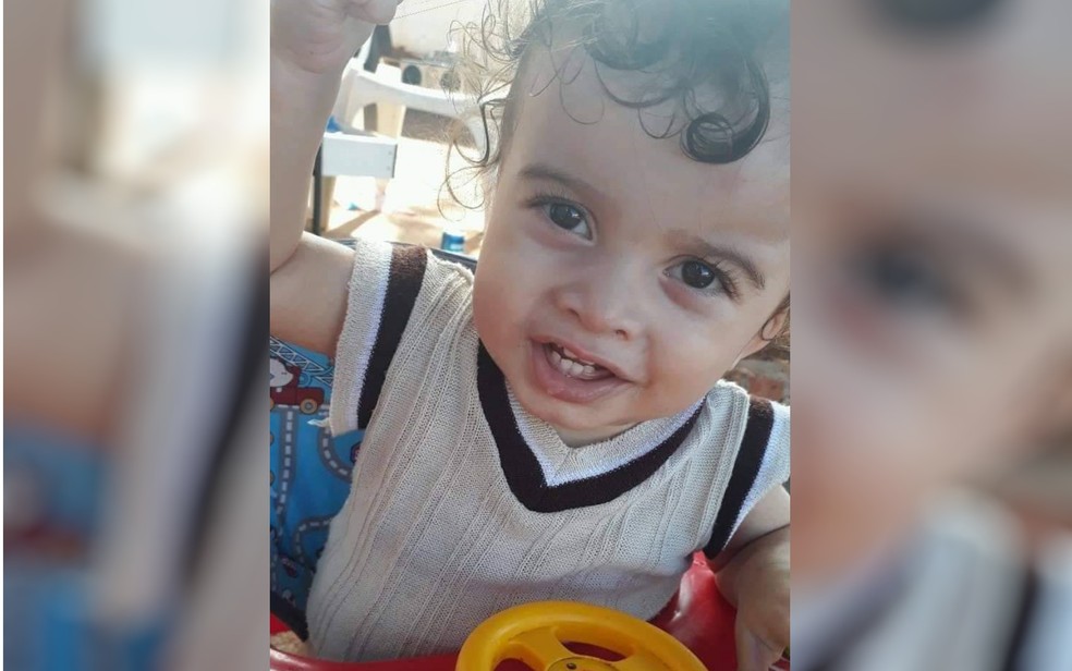 Miguel morreu após se afogar em piscina; polícia apura o caso — Foto: Reprodução/TV Anhanguera