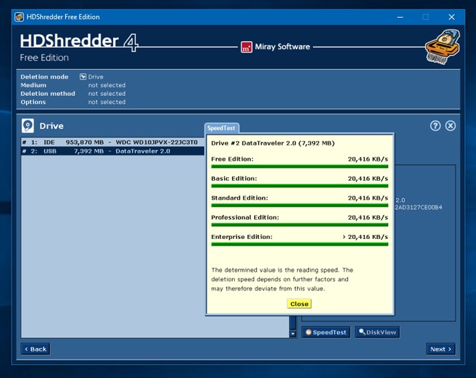 O HDShredder tem um visual ultrapassado, mas é muito competente em sua proposta (Foto: Reprodução)