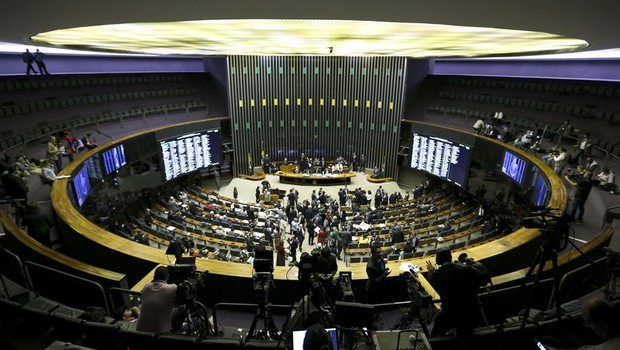 Plenário da Câmara vota denúncia contra o presidente Michel Temer (Foto: Marcelo Camargo/Agência Brasil)
