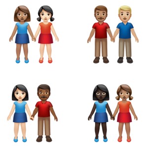 Emojis de casais: número de possibilidades de casais aumentou com novos emojis (Foto: Divulgação)