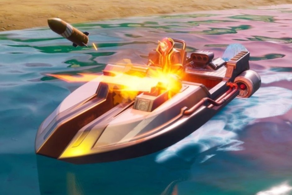 Motorboat, o veículo aquático disponível em Fortnite (Foto: Divulgação)