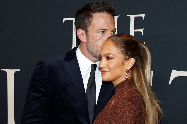 O ator Ben Affleck e a cantora Jennifer Lopez em evento em Nova York (Foto: Getty Images)