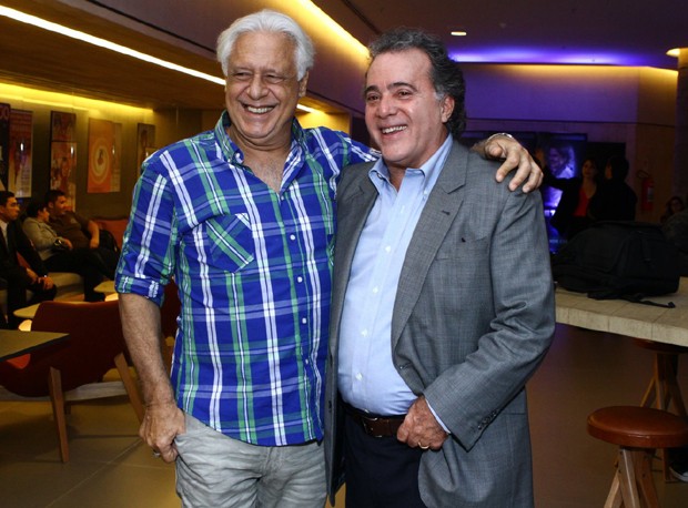Antônio Fagundes e Tony Ramos (Foto: Raphael Mesquita/Foto Rio News)