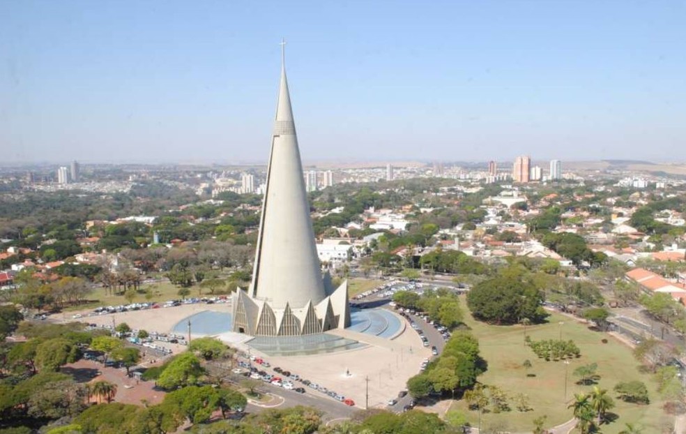 A Catedral de Maringá é o principal ponto turístico da cidade — Foto: Camila Mariani/Prefeitura de Maringá