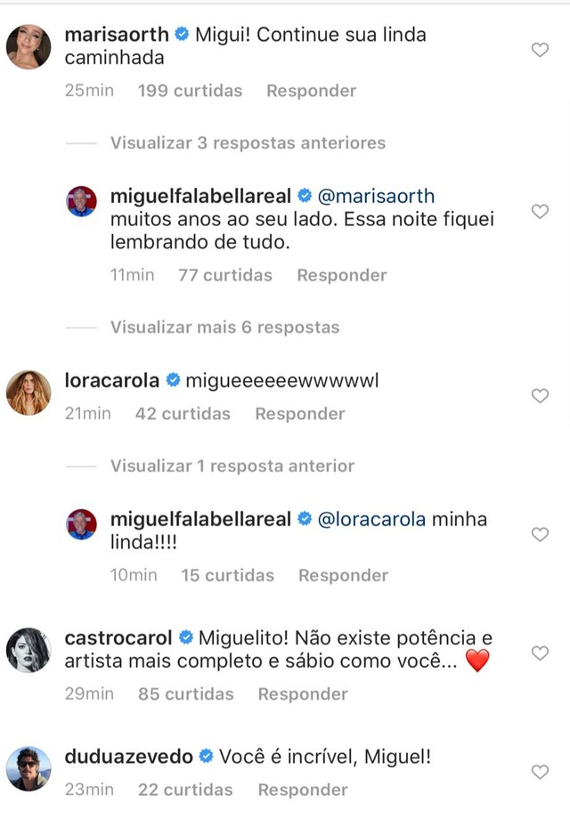 Miguel Falabella se despede da Rede Globo e ganha carinho dos fãs e amigos (Foto: Reprodução/Instagram )