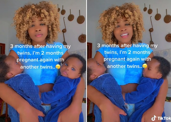 Vídeo em que ela revela que está grávida novamente de gêmeos teve mais de 4 milhões de visualizações  (Foto: Reprodução/Tik Tok)