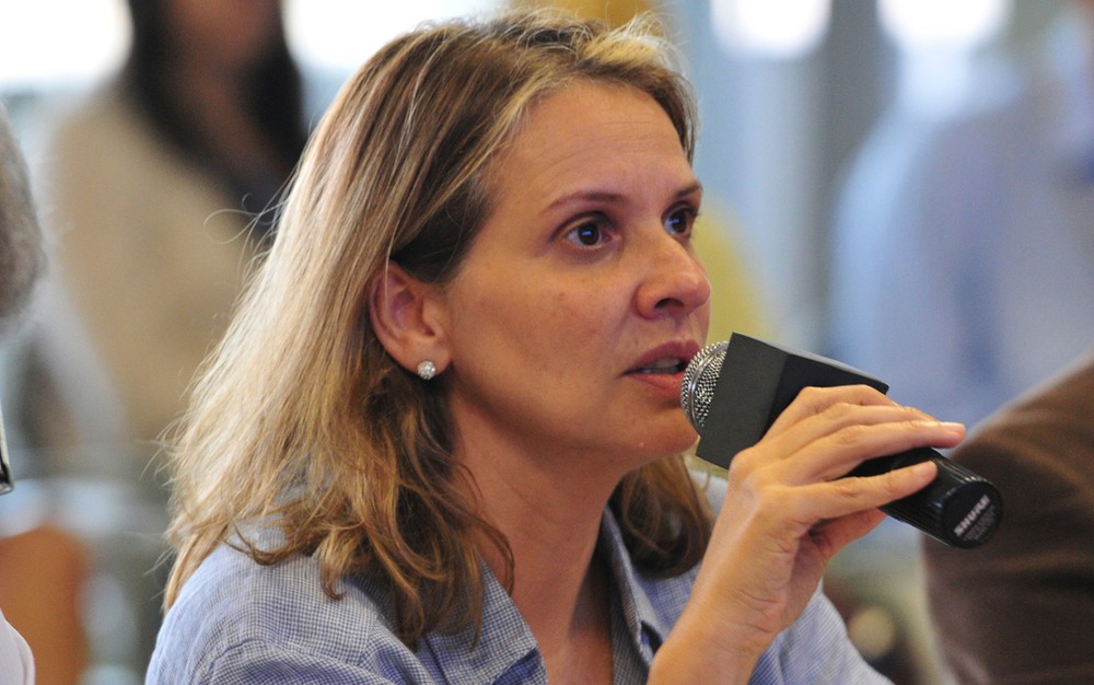 A ex-secretária de Planejamento, Leany Lemos, durante entrevista — Foto: Renato Araújo/Agência Brasília