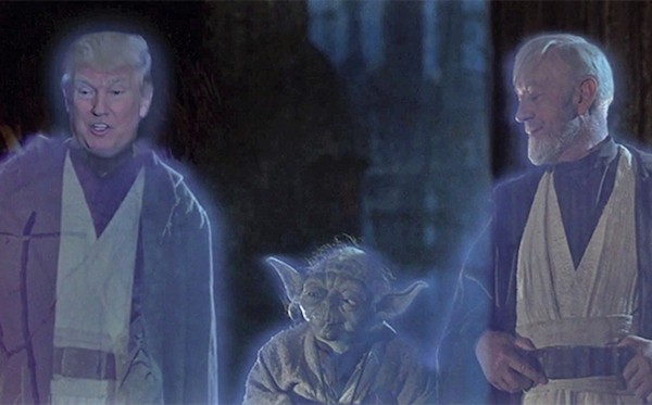 Donald Trump no lugar de Anakin Skywalker (Foto: Reprodução)