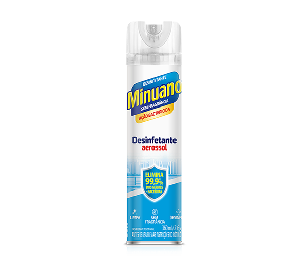 Desinfetante em aerossol Minuano sem fragrância 360ml - R$ 15,99 (Foto: Minuano / Divulgação)