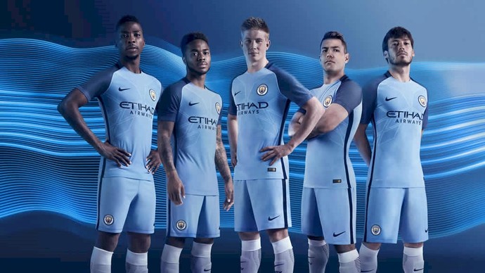 Manchester City novo uniforme (Foto: Divulgação/Site oficial do City)