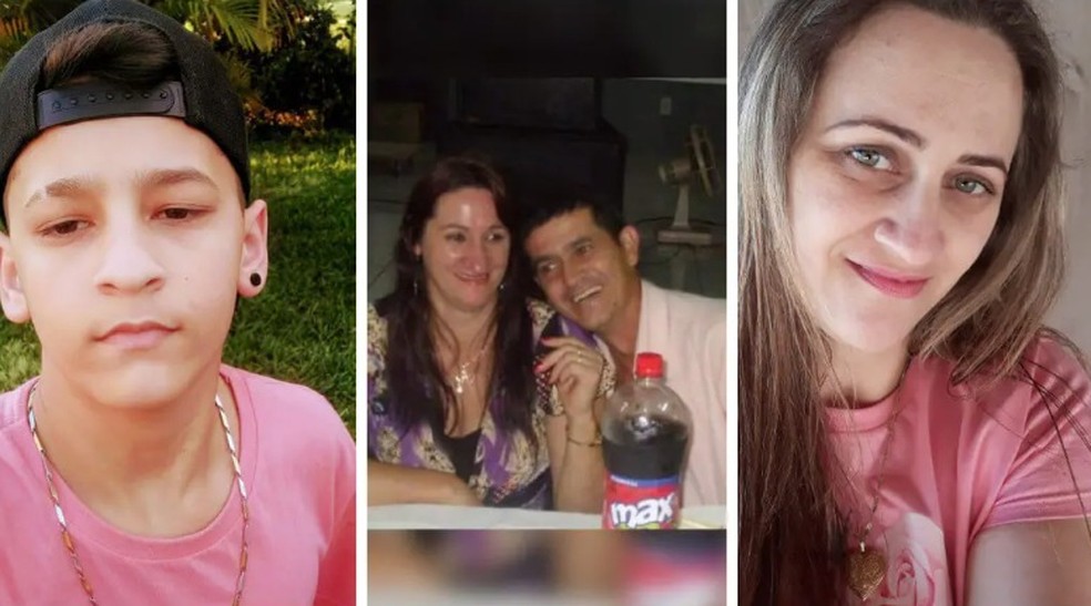 Quatro pessoas da mesma família mortas em acidente — Foto: Redes sociais/Divulgação