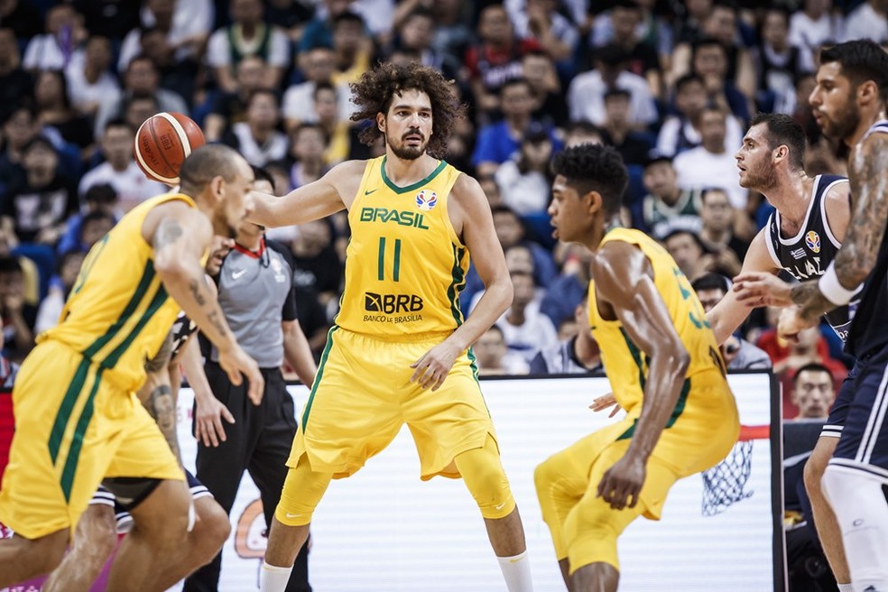 Copa do Mundo; Basquete; Fiba; Brasil; Grécia; Varejão — Foto: Divulgação/FIBA