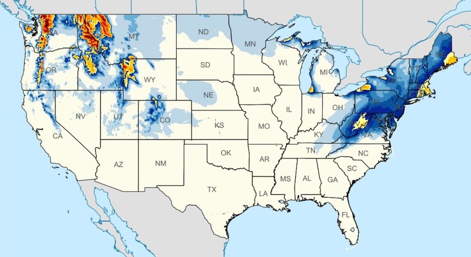 Tempestade De Neve Atinge Leste Dos Estados Unidos Clima Um Só Planeta 6951