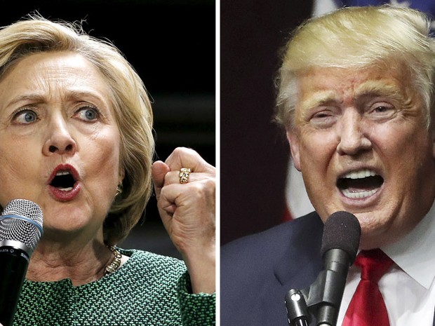 [SELO HOME]  Montagem com os candidatos Donald Trump e Hillary Clinton nas eleições dos EUA (Foto: Reuters)