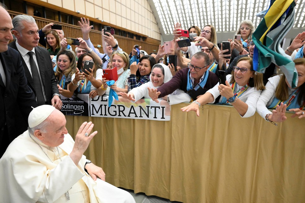 Papa Francisco em 10 de outubro de 2022 — Foto: Reprodução/Vaticano