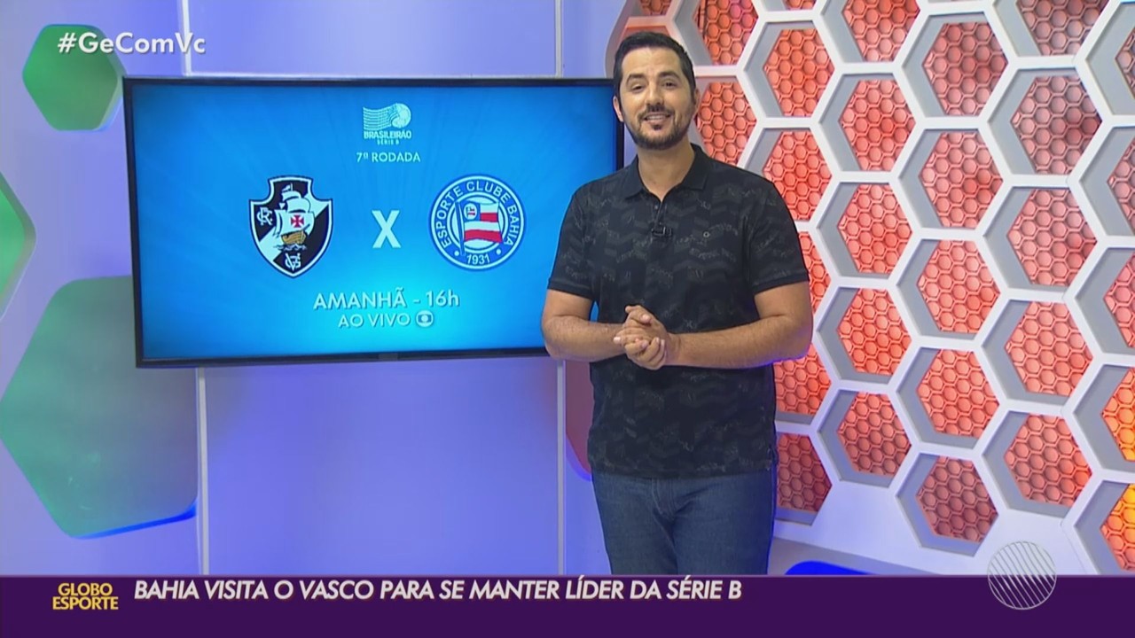 Para se manter na liderança da Serie B, Bahia visita o Vasco em São Januário