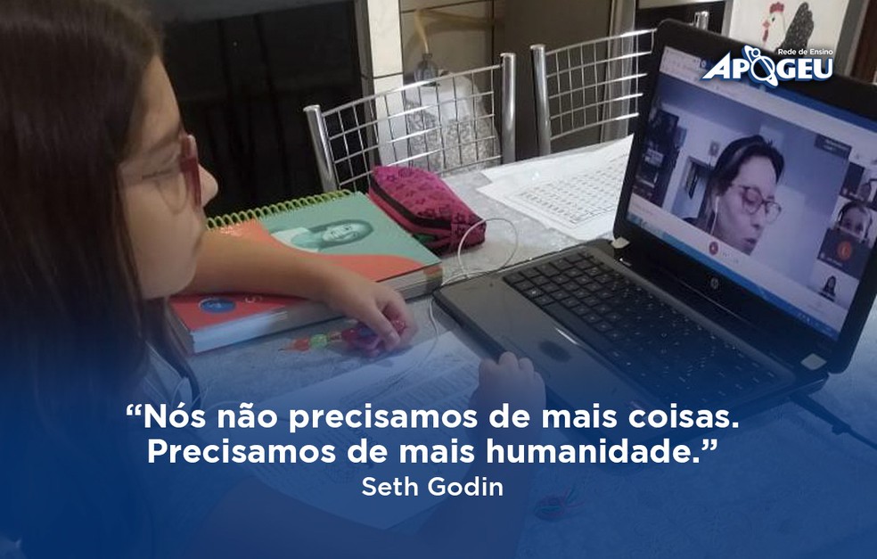 “Nós não precisamos de mais coisas. Precisamos de mais humanidade.” – Seth Godin — Foto: Divulgação