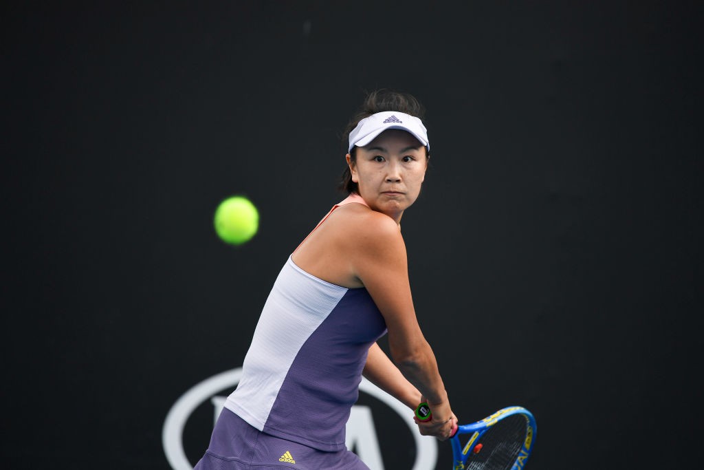 Peng Shuai no Australian Open em janeiro de 2020: tenista não é vista desde que fez acusação contra ex-vice-premiê (Foto: Fred Lee/Getty Images)