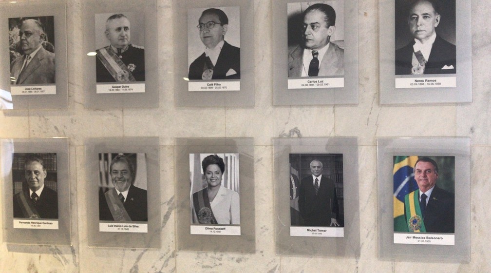 Galeria de presidentes da República no Palácio do Planalto recebe foto de  Jair Bolsonaro | Política | G1