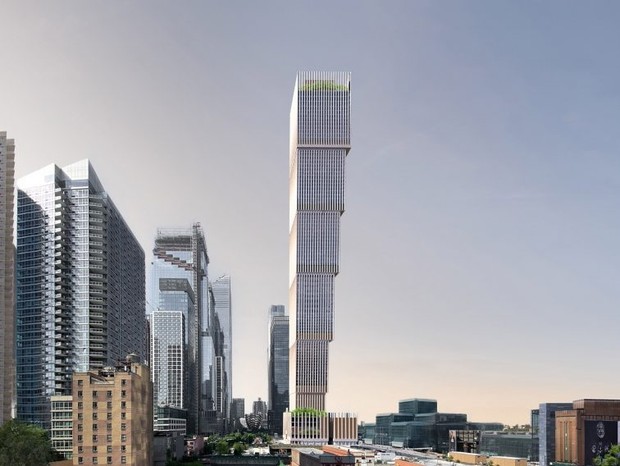  Adjaye Associates revela projeto de um arranha-céu com aparência invertida, em Nova York (Foto: Divulgação/ The Peebles Corporation)