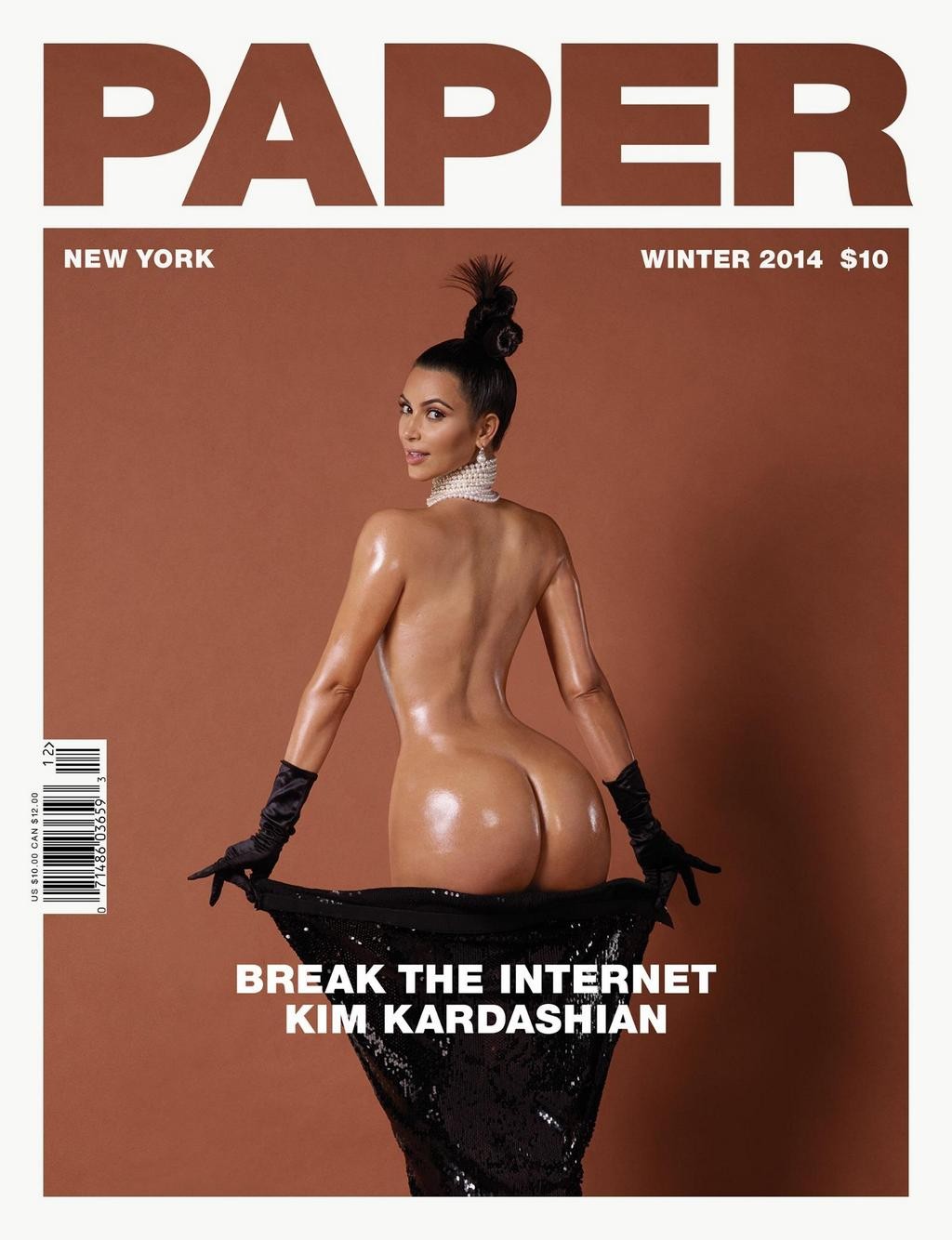 Kim Kardashian na capa da 'Paper'. (Foto: Divulgação)