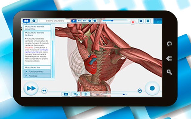 Aplicativo da EvoBooks exibe conteúdo didático em 3D e em alta resolução para levar experiências dos alunos com games à sala de aula (Foto: Divulgação/EvoBooks)