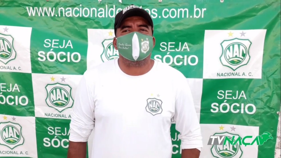 Delany volta � condi��o de auxiliar t�cnico fixo do Nacional de Patos � Foto: Reprodu��o / TV Na�a