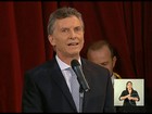 Mauricio Macri toma posse como presidente da Argentina
