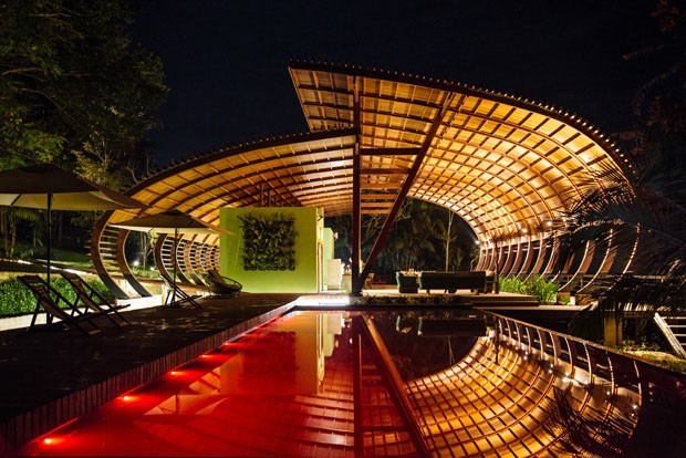 Hotel Mirante do Gavião, na Amazônia, tem paisagismo surpreendente (Foto: THAÍS ANTUNES/DIVULGAÇÃO)