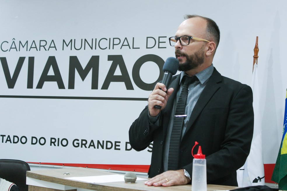 Vereador Fabrício Ollermann de Oliveira — Foto: Câmara de Vereadores de Viamão/Divulgação