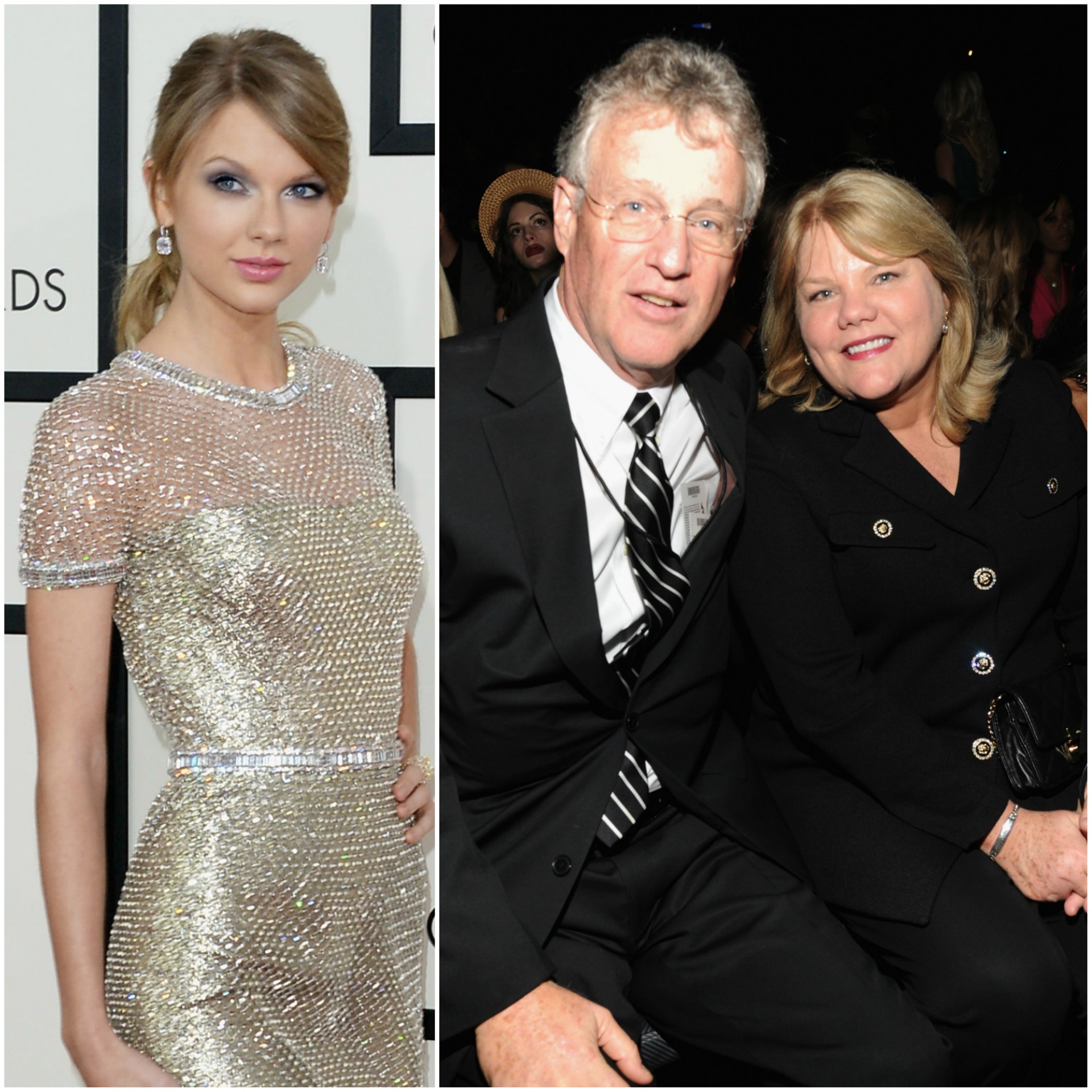 Taylor Swift também trouxe a mãe, Andrea Finlay, ao Grammy 2014, assim como o pai, aliás, Scott Kingsley Swift. (Foto: Getty Images)