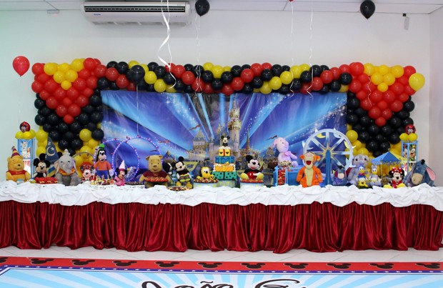 Detalhe da decoração do aniversário de um ano dos filhos de Pepê (Foto: Thiago Duran/AgNews)