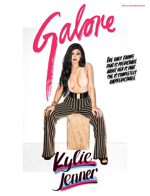 Kylie Jenner na capa da edição de setembro da Galore (Foto: Divulgação)