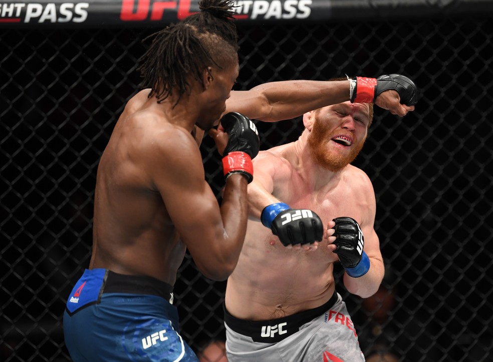 Matt Frevola venceu Jalin Turner no card preliminar do UFC 236 â?? Foto: Getty Images