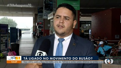Veja como está o fluxo na rodoviária de Palmas nesta reta final do ano