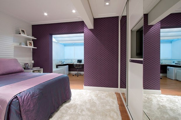 15 quartos incríveis decorados com roxo e lilás (Foto: Divulgação)