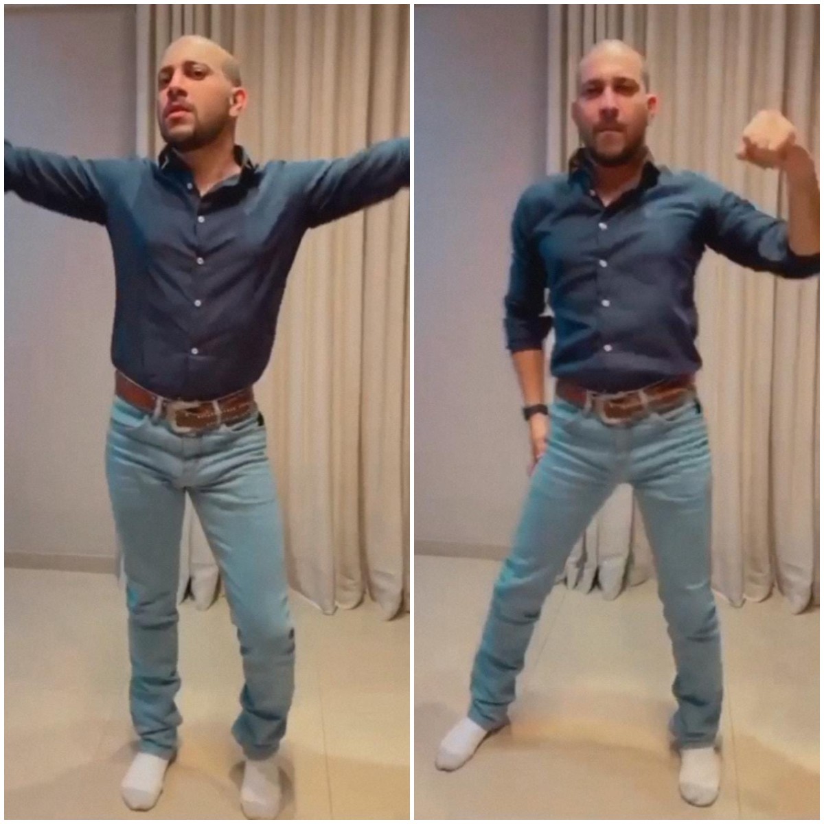 Caio surpreende seguidores ao dançar música de Britney Spears em vídeo (Foto: Reprodução/Instagram)