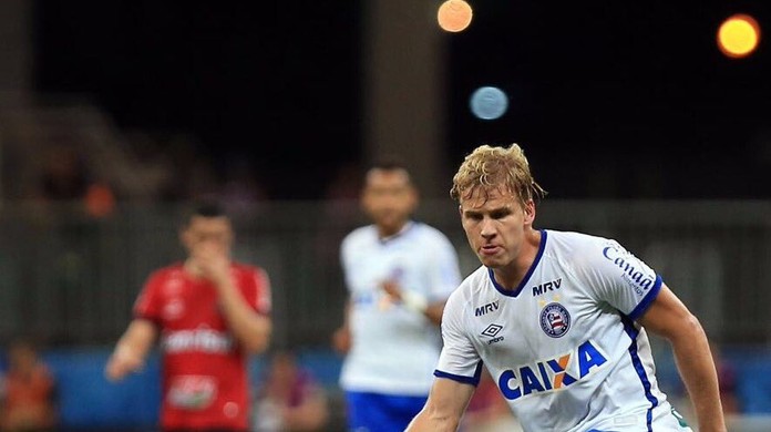 Wesley Natã comemora gol do triunfo do Bahia e afirma: “A torcida