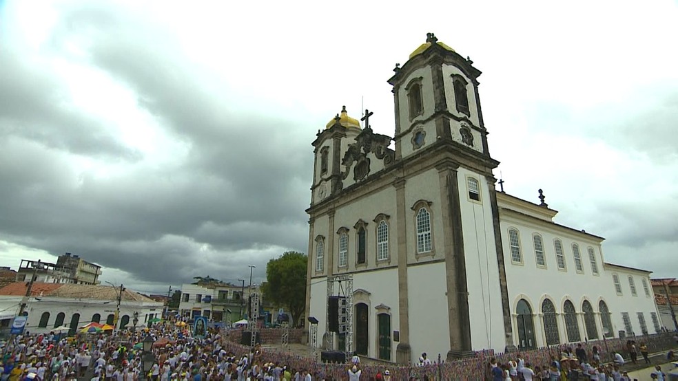 Igreja do Senhor do Bonfim, em Salvador (Foto: Reprodução/TV Bahia)