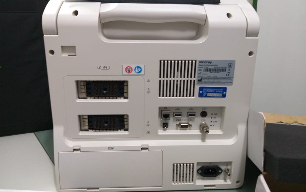 Aparelho de ultrassom pertence Ã  Faculdade de VeterinÃ¡ria da Universidade Estadual do CearÃ¡ (Uece) â Foto: DivulgaÃ§Ã£o