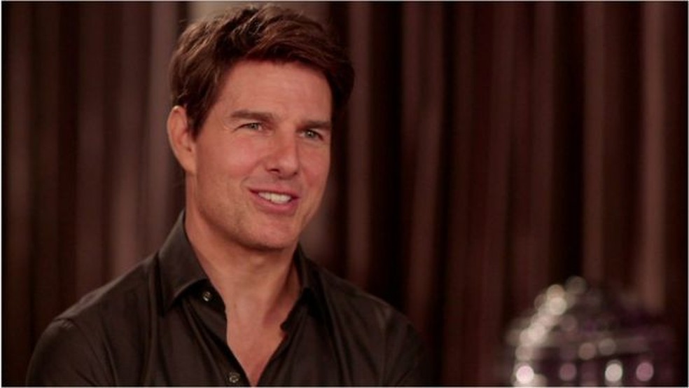 Ator americano e símbolo sexual, Tom Cruise também é "baixinho"; ele tem 1,70 m — Foto: BBC