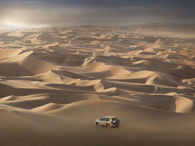 In the dunes of the Empty Quarter Desert, on the border between Abu Dhabi and Saudi Arabia (Foto: Getty Images)