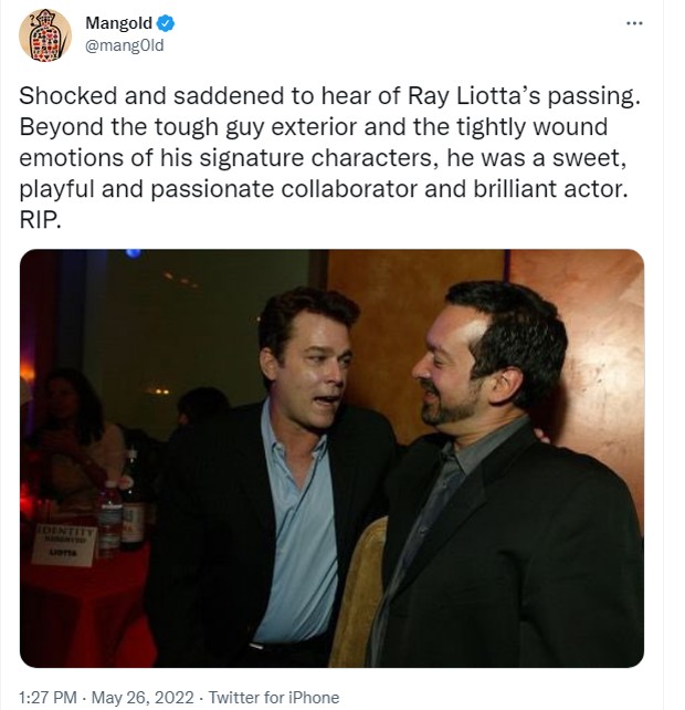 Celebrities mourn the death of Ray Liotta (Image: Playback / Twitter)