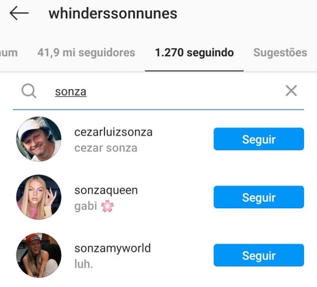 Whindersson Nunes para de seguir Luísa Sonza após separação (Foto: Reprodução/Instagram)