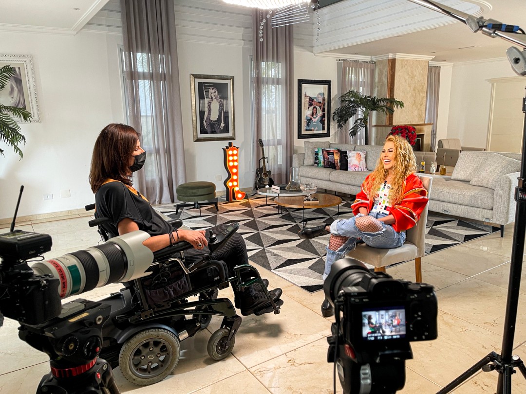 Joelma no Fantástico: veja fotos dos bastidores da gravação