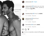 Postagem de André Resende em homenagem a Isis Valverde no Instagram | Reprodução