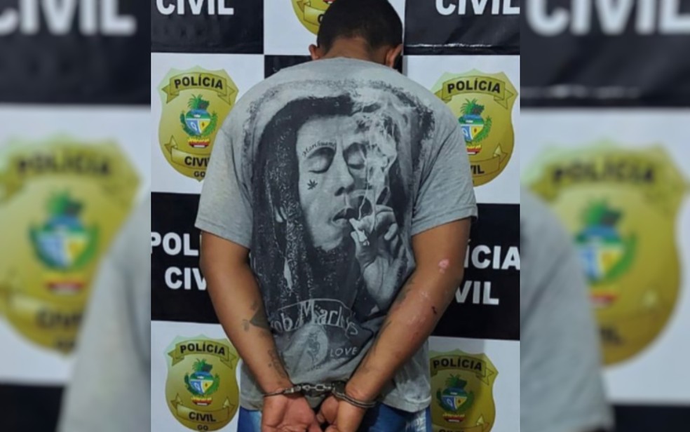 Homem é preso suspeito de matar Diana Souza de Urzêda em Edealina, Goiás — Foto: Divulgação/Polícia Civil